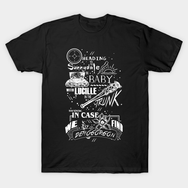 Heading To Sunnydale Fandom Motto T-Shirt by traceygurney